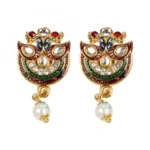 Gold Plated Choker Gold Plated Jadau Necklace Set For Women