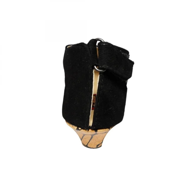 Women's Fashion Velvet Sandals (Color:Black, Material:Velvet)