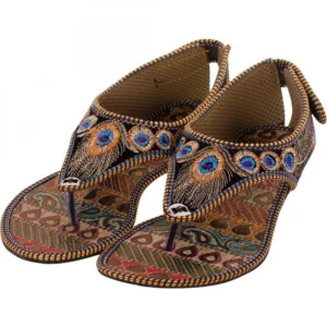 Women's Fashion Synthetic Sandals (Color:Multi Color, Material:Synthetic)