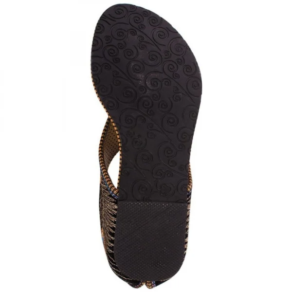 Women's Fashion Synthetic Sandals (Color:Multi Color, Material:Synthetic)