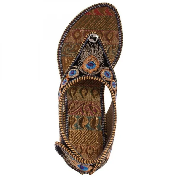 Women's Fashion Synthetic Sandals (Color:Multi Color, Material:Synthetic)