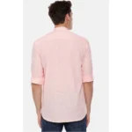 Men's Cotton Slim Fit Casual Shirt (Material: Cotton, (Color:Pink)