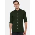 Men's Cotton Slim Fit Casual Shirt (Material: Cotton, (Color:Green)