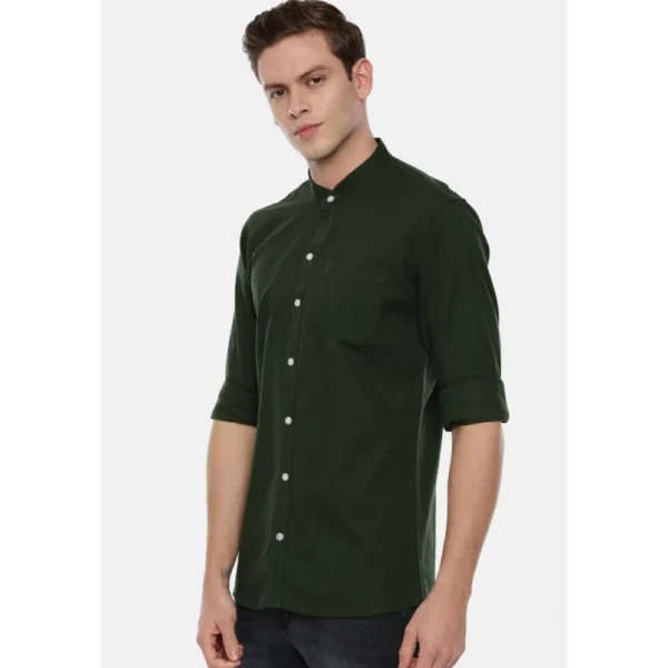 Men's Cotton Slim Fit Casual Shirt (Material: Cotton, (Color:Green)