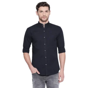 Men's Cotton Casual Shirt (Material: Cotton, (Color:Navy Blue)