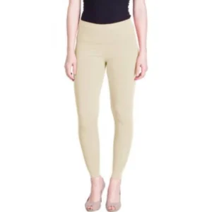 Women's Cotton Leggings (Color:Cream )