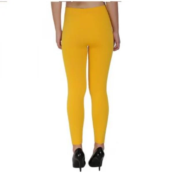 Women's Cotton Leggings (Color:yellow)