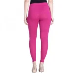 Women's Cotton Leggings (Color:Magenta)