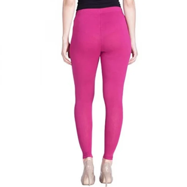 Women's Cotton Leggings (Color:Magenta)