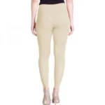 Women's Cotton Leggings (Color:Cream )