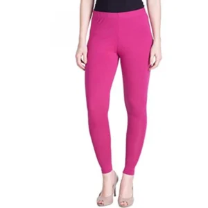 Women's Cotton Leggings (Color:Magenta)