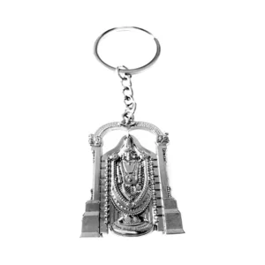 Generic Lord Venkateshwara Copper metal and Silver key Chain (Color: Assorted)