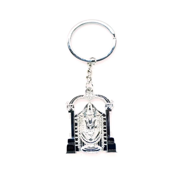 Generic Lord Venkateshwara Copper metal and Silver key Chain (Color: Assorted)