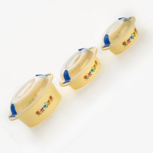 Generic_3Pieces Set Hot And Fresh Insulated Plastic Casserole (Color: Assorted)