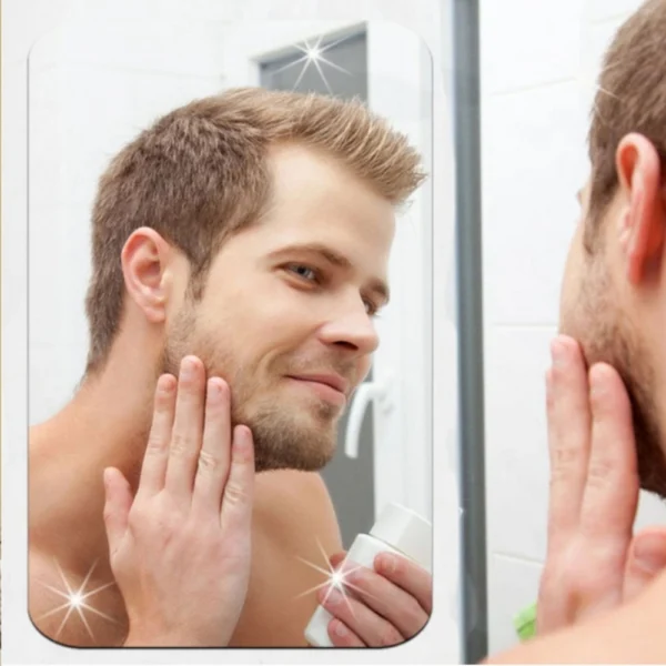 Generic_3D Mirror Wall Stickers for Wall (Color: Assorted)