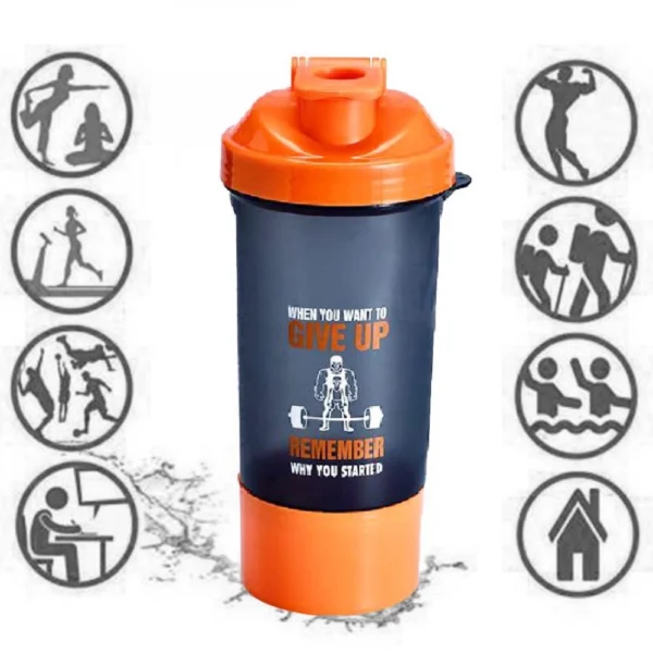 Generic Stylish Gym Bottle (Color: Assorted)