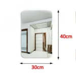 Generic_3D Mirror Wall Stickers for Wall (Color: Assorted)