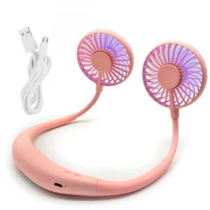 Generic Portable Fan Neck Fan Hands Free Personal Fan (Color: Assorted)