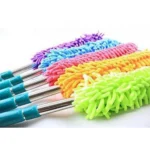 Generic Multipurpose Microfiber Cleaning Duster With Extendable Telescopic Wall Hanging Handle (Color: Assorted)