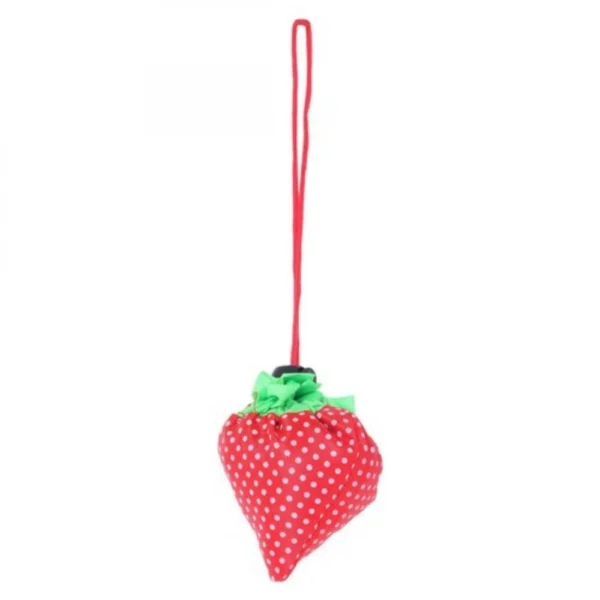 Generic Pack Of_2 Strawberry Bags Folding Reusable (Color:Assorted)