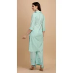 Women's Rayon Kurta Set With Bottom (Color:LRama, Material:Rayon)
