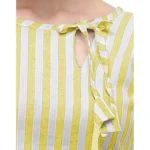 Women's Cotton Kurta Set With Bottom (Color:Yellow, Material:Cotton)