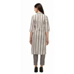 Women's Cotton Kurta Set With Bottom (Color:Chiku, Material:Cotton)