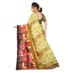 Women's Faux Georgette Saree With Blouse (Beige, 5-6Mtrs)