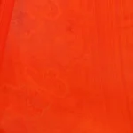 Women's Faux Georgette Saree With Blouse (Orange, 5-6Mtrs)