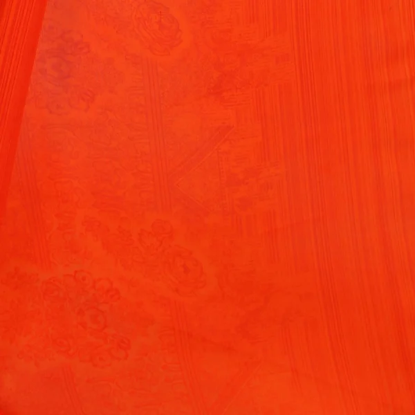 Women's Faux Georgette Saree With Blouse (Orange, 5-6Mtrs)
