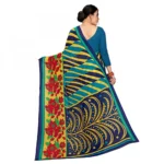 Women's Faux Georgette Saree With Blouse (Multicolor, 5-6Mtrs)