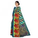 Women's Faux Georgette Saree With Blouse (Multicolor, 5-6Mtrs)