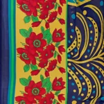 Women's Faux Georgette Saree With Blouse (Multicolor, 5-6Mtrs)