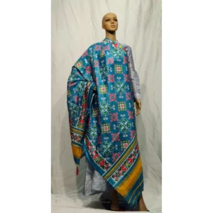 Women's Khadi Silk Digital Printed Dupatta (Multi, Length:2-2.4 mtr)