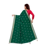 Women's Vichitra Viscose Silk Blend Jacquard Work Dupatta (Green, Length:2-2.4 mtr)