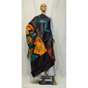 Women's Khadi Silk Digital Printed Dupatta (Multi, Length:2-2.4 mtr)