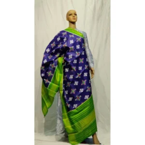 Women's Khadi Silk Digital Printed Dupatta (Navy Blue, Length:2-2.4 mtr)