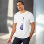 Men's PC Cotton Bengali Designs Printed T Shirt (Color: White, Thread Count: 180GSM)