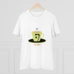 Men's PC Cotton Bengali Designs Printed T Shirt (Color: White, Thread Count: 180GSM)