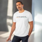 Men's PC Cotton Dil Se Hindustani Printed T Shirt (Color: White, Thread Count: 180GSM)