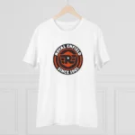 Men's PC Cotton Bike Ride Design Printed T Shirt (Color: White, Thread Count: 180GSM)