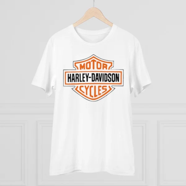 Men's PC Cotton Bike Ride Design Printed T Shirt (Color: White, Thread Count: 180GSM)