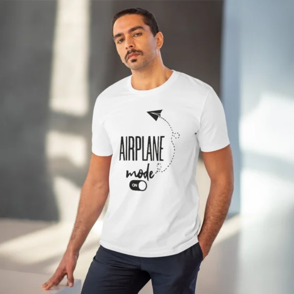 Men's PC Cotton Explore The Unseen Printed T Shirt (Color: White, Thread Count: 180GSM)