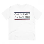 Men's PC Cotton Quotes Printed T Shirt (Color: White, Thread Count: 180GSM)