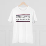 Men's PC Cotton Quotes Printed T Shirt (Color: White, Thread Count: 180GSM)