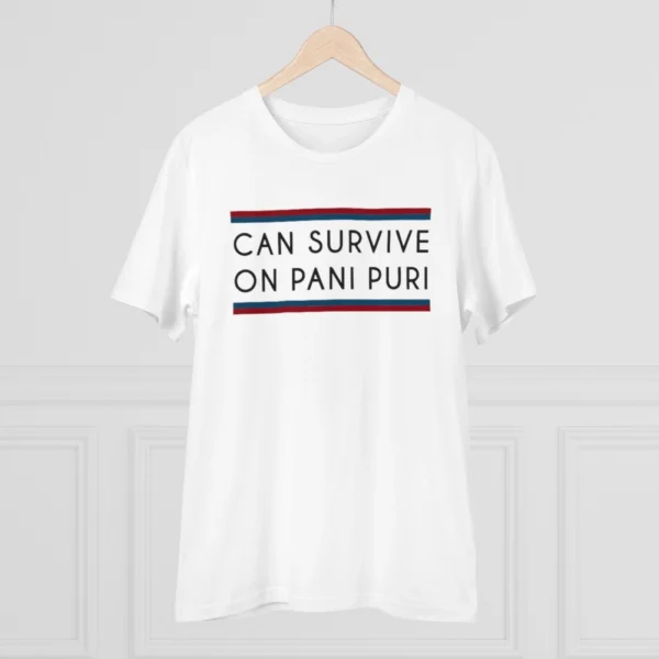 Men's PC Cotton Quotes Printed T Shirt (Color: White, Thread Count: 180GSM)