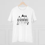 Men's PC Cotton Explore The Unseen Printed T Shirt (Color: White, Thread Count: 180GSM)