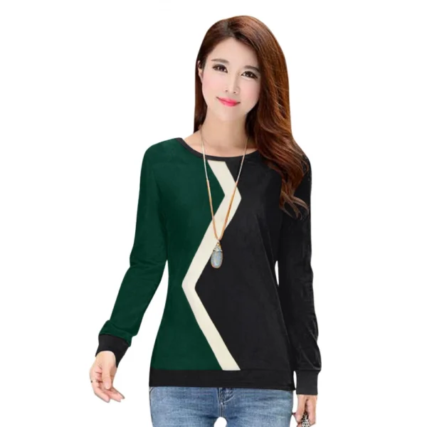 Women's Western Wear Hosiery T Shirts (Green)
