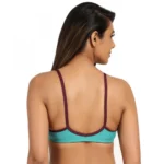 Women's Cotton Blend Front Open Plunge Neck (Sea Green)