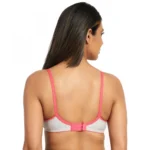 Women's Cotton Blend Lightly Padded Bra With Three Fourth Coverage (Light Grey)
